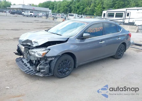 2017 Nissan Sentra S z USA, uszkodzony, nr VIN 3N1AB7APXHY366006